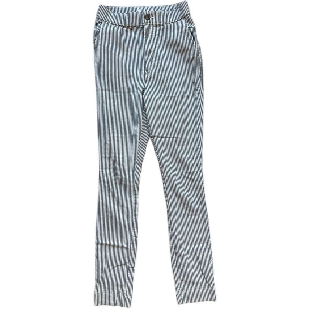 Womens Hollister Super Stretch Pinstripe Skinny Casual  Pants - Sz 24 XS